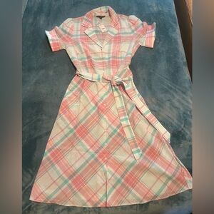 Brooks Brothers Multicolor Plaid Dress